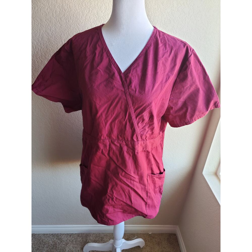Woman's Burgundy Scrub - Size L - 18 W x 26 L